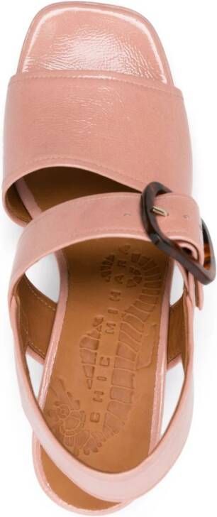 Chie Mihara Ginka 75mm leather sandals Pink