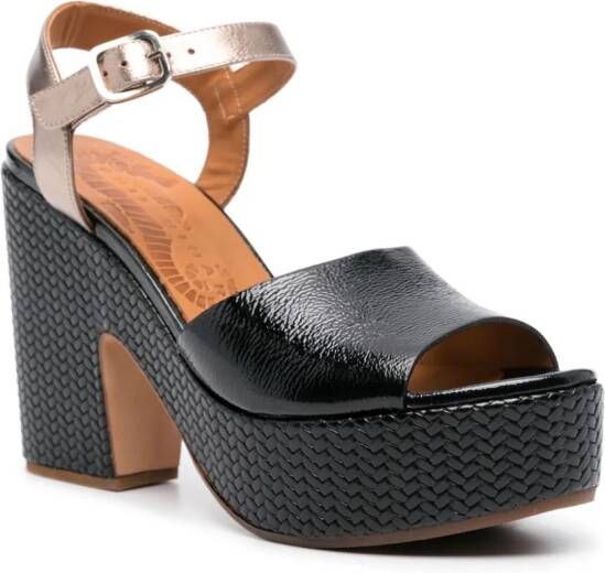 Chie Mihara Jerick 115mm leather sandals Black