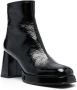 Chie Mihara Katrin patent-finish square-toe boots Black - Thumbnail 2