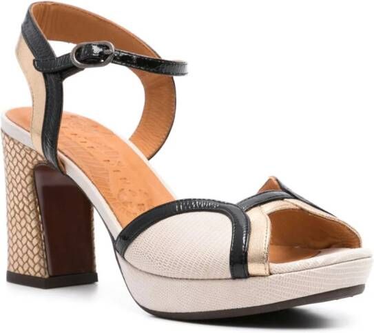 Chie Mihara Keny leather sandals Neutrals