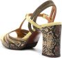 Chie Mihara Kija 70mm leather sandals Green - Thumbnail 3
