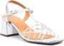 Chie Mihara Lantes 60mm leather sandals Silver - Thumbnail 2