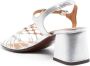 Chie Mihara Lantes 60mm leather sandals Silver - Thumbnail 3