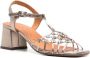 Chie Mihara Lantes 65mm leather sandals Silver - Thumbnail 2