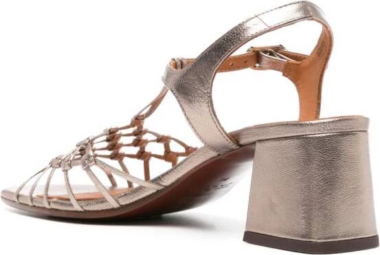 Chie Mihara Lantes 65mm leather sandals Silver