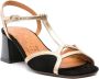 Chie Mihara Lipe 65mm suede sandals Gold - Thumbnail 2