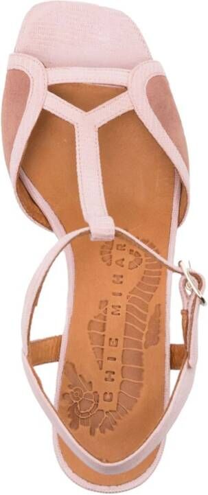 Chie Mihara Lipe 65mm suede sandals Pink
