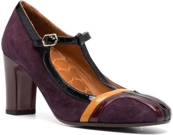 Chie Mihara Mary Jane buckle pumps Purple