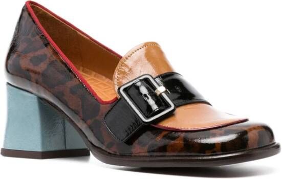 Chie Mihara Meisin 70mm leather loafer Brown