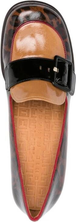 Chie Mihara Meisin 70mm leather loafer Brown