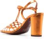 Chie Mihara metallic-effect 90mm sandals Orange - Thumbnail 3