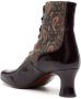 Chie Mihara Mylion 50mm paisley-print boots Red - Thumbnail 3
