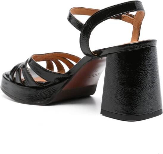 Chie Mihara Naiel 80mm leather sandals Black