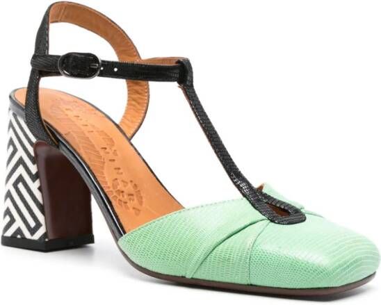 Chie Mihara Obaga 90mm leather pumps Green