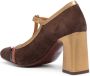 Chie Mihara Odaina 85mm suede Mary Jane pumps Brown - Thumbnail 3
