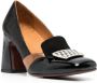 Chie Mihara Ohico 90mm printed-buckle pumps Black - Thumbnail 2