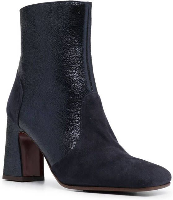 Chie Mihara Okini 90mm leather boots Blue