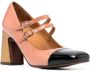 Chie Mihara Oly 85mm block-heel pumps Gold - Thumbnail 2