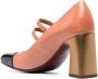 Chie Mihara Oly 85mm block-heel pumps Gold - Thumbnail 3