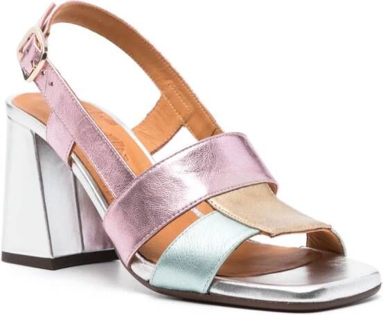 Chie Mihara Panya 85mm leather sandals Pink