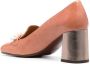 Chie Mihara Petard 60mm pearl-detailing pumps Orange - Thumbnail 3