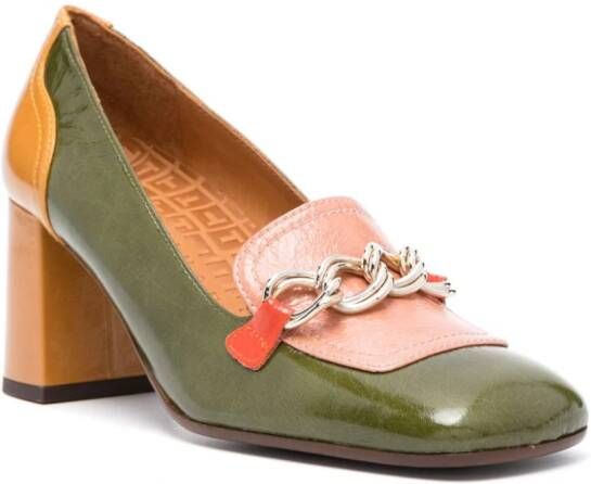 Chie Mihara Petrel 65mm leather pumps Green
