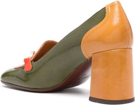 Chie Mihara Petrel 65mm leather pumps Green
