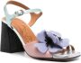 Chie Mihara Pirota 90mm floral-appliqué sandals White - Thumbnail 2