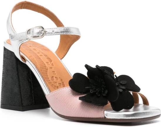 Chie Mihara Pirota 90mm leather sandals Silver
