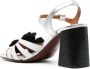 Chie Mihara Pirota 90mm leather sandals Silver - Thumbnail 3