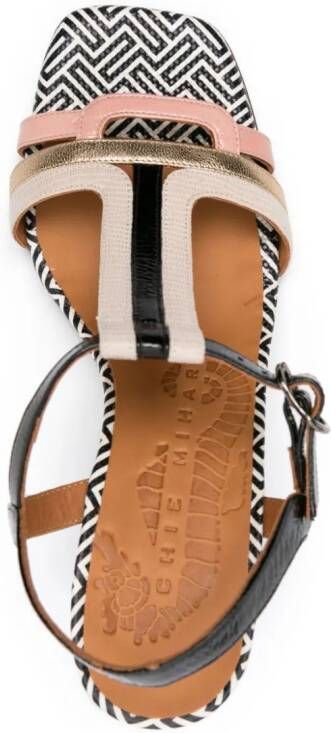 Chie Mihara Piyata 90mm leather sandals Neutrals