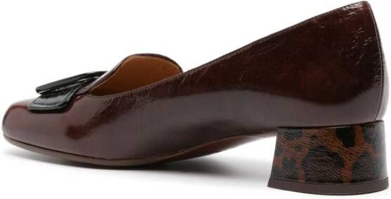 Chie Mihara Rizu 40mm buckle-detail leather pumps Brown