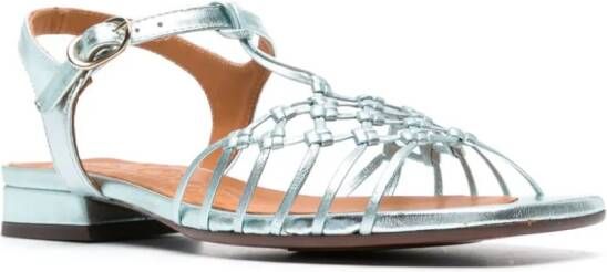Chie Mihara Tante metallic leather sandals Blue