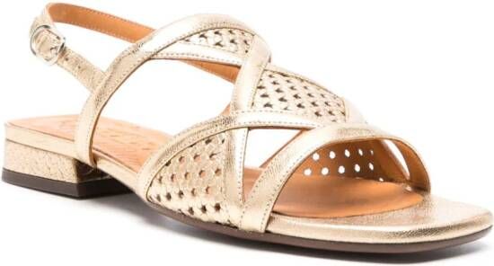 Chie Mihara Tassi leather sandals Gold