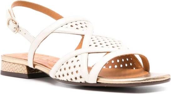 Chie Mihara Tassi slingback leather sandals Neutrals