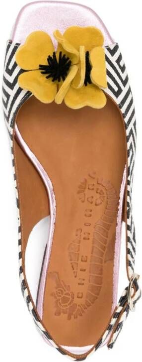 Chie Mihara Tayda flat leather sandals Black