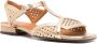 Chie Mihara Tencha caged leather sandals Gold - Thumbnail 2