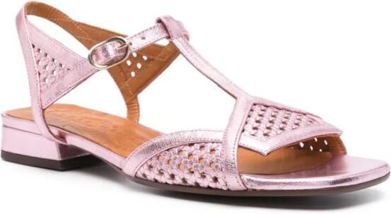 Chie Mihara Tencha leather sandals Pink