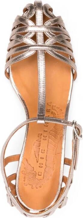 Chie Mihara U-Nenu 50mm caged sandals Silver