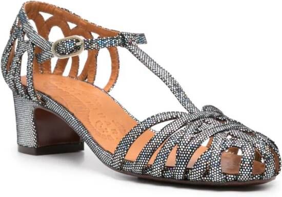 Chie Mihara U-Nenu 50mm caged sandals Silver