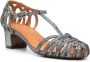 Chie Mihara U-Nenu 50mm caged sandals Silver - Thumbnail 2