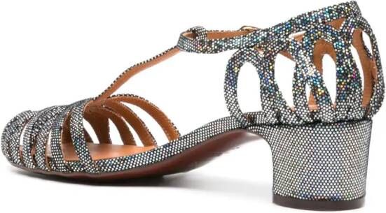 Chie Mihara U-Nenu 50mm caged sandals Silver