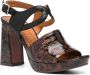 Chie Mihara Ute 90mm leopard-print sandals Brown - Thumbnail 2