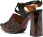 Chie Mihara Ute 90mm leopard-print sandals Brown - Thumbnail 3