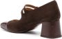 Chie Mihara Volcano 45mm square-toe leather pumps Brown - Thumbnail 3
