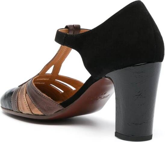 Chie Mihara Wance 85mm leather sandals Black