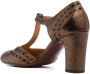 Chie Mihara Wante 75mm metallic-leather pumps Gold - Thumbnail 3