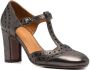 Chie Mihara Wante 75mm metallic-leather pumps Silver - Thumbnail 2