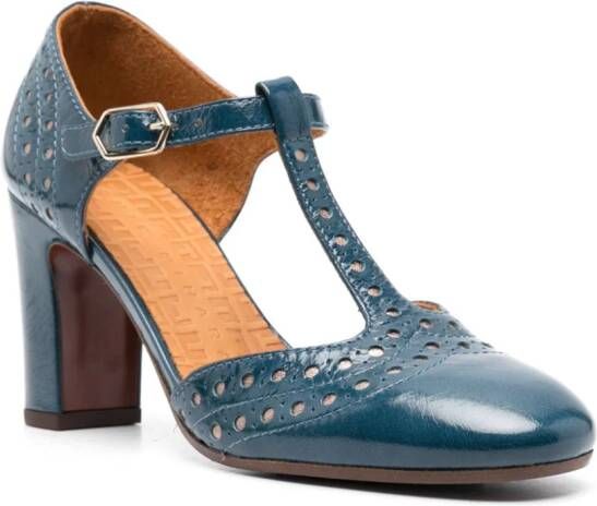 Chie Mihara Wante 85mm leather pumps Blue