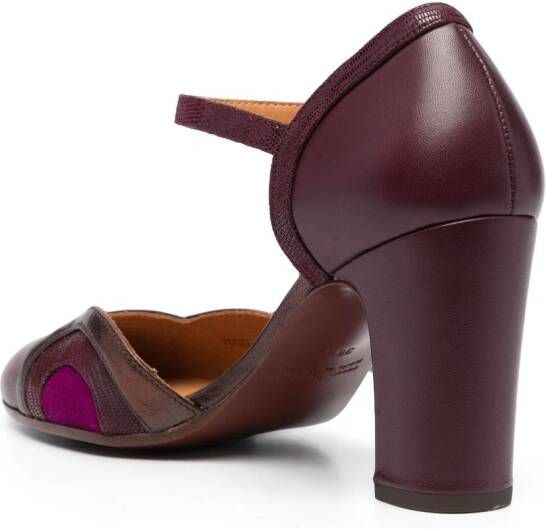 Chie Mihara Wimo 85mm leather pumps Purple